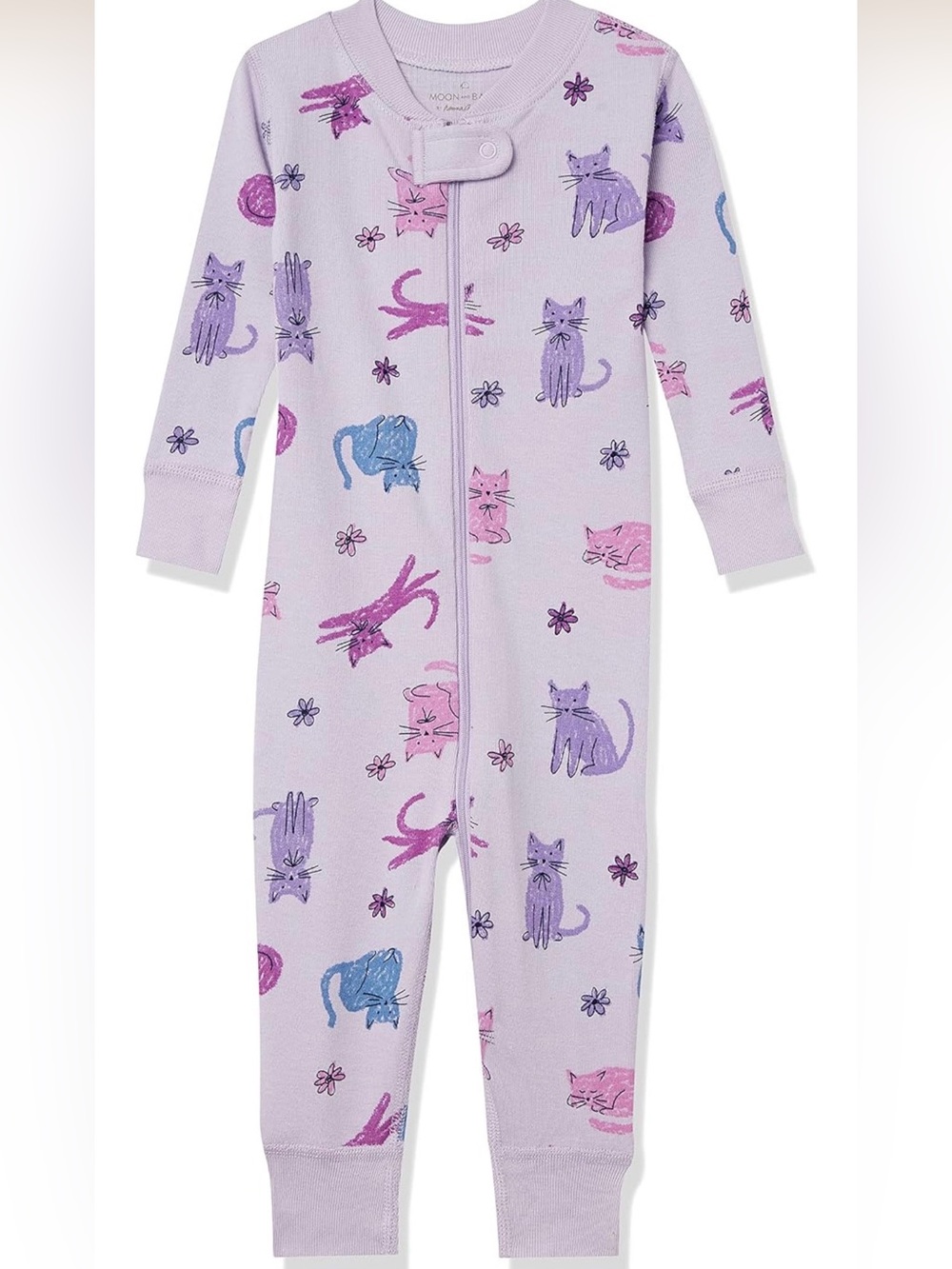 Moon and Back by Hanna Anderson Organic Cotton Footless Pajamas 6-12 Months - Picture 2 of 3